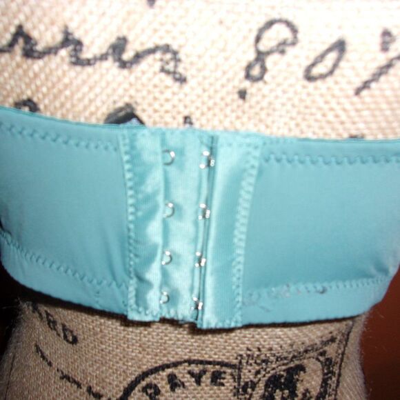 Youmita 40DDD Aqua Floral Lace Full Coverage Bra NWT - Picture 8 of 12